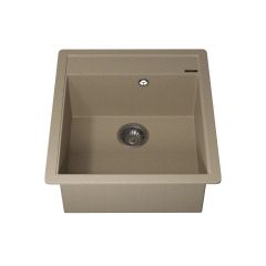 Кухонная мойка кварцевая Uperwood (Упервуд) Quartz UPD-07, 02, прямоугольная, бежевая 3910202125