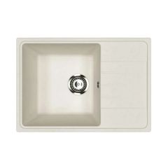 Кухонная мойка из искусственного камня Uperwood (Упервуд) Econ UPD-506, 001, прямоугольная, белая матовая, 4910201239