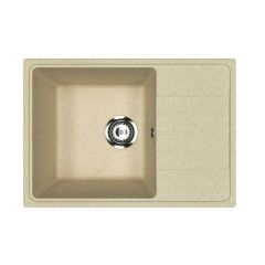 Кухонная мойка из искусственного камня Uperwood (Упервуд) Econ UPD-506, 002, прямоугольная, бежевая матовая, 4910201240