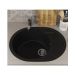 Кухонная мойка из искусственного камня Uperwood (Упервуд) ECON UPD-107, 004, овальная, черная матовая 4910201246