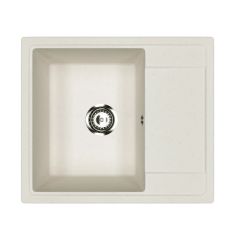 Кухонная мойка из искусственного камня Uperwood (Упервуд) ECON UPD-201, 001, прямоугольная, белая матовая 4910201235