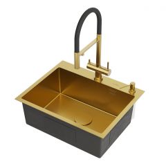 Кухонная мойка RoxenBath (РоксенБаз) Simple 60 PVD, золото, 560220-60G