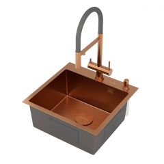 Кухонная мойка RoxenBath (РоксенБаз) Simple 60 PVD, бронза, 560220-60BR-GR