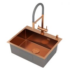 Кухонная мойка RoxenBath (РоксенБаз) Simple 60 PVD, бронза, 560220-60BR-V