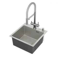 Кухонная мойка RoxenBath (РоксенБаз) Snake 45, сатин, 560220-45-S