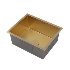 Кухонная мойка RoxenBath (РоксенБаз) Uno 54 под столешницу, золото, 560210-54G-GR