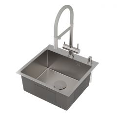 Кухонная мойка RoxenBath (РоксенБаз) Simple 50, сатин, 560220-50-GR