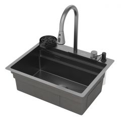 Кухонная мойка RoxenBath (РоксенБаз) Stage Plus 60B, графит, Plus 560250-60B