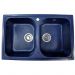 Мойка кухонная AquaGranitEx из искусственного гранита прямоугольная AquaGranitEx М-15 323 синяя