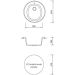 Мойка кухонная AquaGranitEx из искусственного гранита круглая AquaGranitEx M-07 334 красная марс