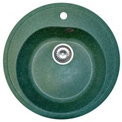 Мойка кухонная AquaGranitEx из искусственного гранита круглая AquaGranitEx M-08 305 зеленая