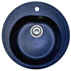 Мойка кухонная AquaGranitEx из искусственного гранита круглая AquaGranitEx M-08 323 синяя