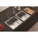 Мойка кухонная квадратная Alveus (Алвеус) Kombino 30 Нержавеющая сталь KMB FI (1118877) с сифоном