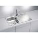 Мойка кухонная прямоугольная Alveus (Алвеус) Line 20 Нержавеющая сталь NAT (1065560) с сифоном