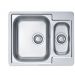 Мойка кухонная прямоугольная Alveus (Алвеус) Line 50 Нержавеющая сталь NAT (1065676) с сифоном