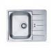 Мойка кухонная прямоугольная Alveus (Алвеус) Line 60 Нержавеющая сталь NAT (1065681) с сифоном 1064388