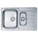 Мойка кухонная прямоугольная Alveus (Алвеус) Line 70 Нержавеющая сталь NAT (1065684) с сифоном 1064389