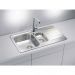 Мойка кухонная прямоугольная Alveus (Алвеус) Line 70 Нержавеющая сталь NAT (1065684) с сифоном 1064389