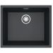 Мойка кухонная прямоугольная Alveus Granital Omni 30 Deep Black-G90 (1150055) с сифоном 1145083