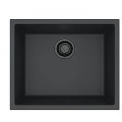 Мойка кухонная прямоугольная Alveus Granital Omni 30 Deep Black-G90 BE (1150057) с сифоном 1148151