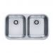 Мойка кухонная прямоугольная Alveus (Алвеус) Duo 30 Нержавеющая сталь SAT (1036849) с сифоном