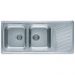 Мойка кухонная прямоугольная Alveus (Алвеус) Elegant 70 Нержавеющая сталь Satin (1009386) с сифоном