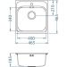 Мойка кухонная квадратная Alveus (Алвеус) Basic 140 Нержавеющая сталь Satin (1100905) с сифоном