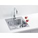 Мойка кухонная квадратная Alveus (Алвеус) Basic 140 Нержавеющая сталь Satin (1100905) с сифоном