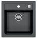 Мойка кухонная квадратная Alveus (Алвеус) Granital Atrox 20 Carbon-G91 (1131990) с сифоном