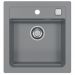 Мойка кухонная квадратная Alveus (Алвеус) Granital Atrox 20 Concrete-G81 (1131989) с сифоном