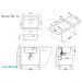 Мойка кухонная прямоугольная Alveus (Алвеус) Granital Atrox 30 Terra-G22 (1131993) с сифоном