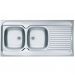 Мойка кухонная прямоугольная Alveus (Алвеус) Classic 100R Нержавеющая сталь Satin (1009085) с сифоном