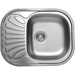 Мойка кухонная Ukinox из нержавейки  Галант, цвет: стальной, база: 46х60 см, арт. GAL620.480 -GT8K 1R