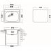 Мойка кухонная Ukinox из нержавейки  Гранд, цвет: стальной, база: 47х55 см, арт. GRL570.490 -GT8K 0C