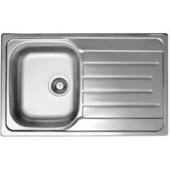 Мойка кухонная Ukinox из нержавейки  Гранд, цвет: стальной, база: 48х78 см, арт. GRL800.500 -GT8K 2L