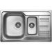 Мойка кухонная Ukinox из нержавейки  Гранд, цвет: хром, база: 48х78 см, арт. GRP800.500 15GT8K -O