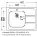 Мойка кухонная Ukinox из нержавейки  Иннова, цвет: матовая сталь, база: 60х80 см, арт. IND800.600 ---6C 0R-