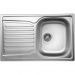 Мойка кухонная Ukinox из нержавейки  Комфорт, цвет: хром, база: 47х76 см, арт. COP780.490 -GT8K 1R