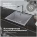 Мойка кухонная Домачи Болонья М-44-005 59x51, серая, встраиваемая сверху, искусственный мрамор, Domaci