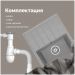 Мойка кухонная Домачи Палермо PR-600-003 60x42, серая, встраиваемая сверху, искусственный мрамор, Domaci