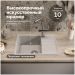 Мойка кухонная Домачи Палермо PR-600-003 60x42, серая, встраиваемая сверху, искусственный мрамор, Domaci