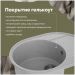 Мойка кухонная Домачи Палермо PR-610-003 61x47, серая, встраиваемая сверху, искусственный мрамор, Domaci