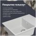Мойка кухонная Домачи Палермо PR-650-001 65x49, белая, встраиваемая сверху, искусственный мрамор, Domaci