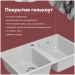 Мойка кухонная Домачи Палермо PR-770-001 77x49, белая, встраиваемая сверху, искусственный мрамор, Domaci