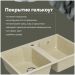 Мойка кухонная Домачи Палермо PR-770-002 77x49, бежевая, встраиваемая сверху, искусственный мрамор, Domaci
