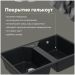 Мойка кухонная Домачи Палермо PR-770-004 77x49, черная, встраиваемая сверху, искусственный мрамор, Domaci