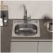 Мойка кухонная Домачи Равенна Ссик DCL 480*480 (6) T 48x48, сталь, встраиваемая сверху, нержавеющая сталь, Domaci