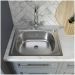 Мойка кухонная Домачи Равенна Ссик DCL 500*400 (5) 50x40, сталь, встраиваемая сверху, нержавеющая сталь, Domaci