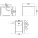 Мойка кухонная Домачи Равенна Ссик DCL 500*400 (6) 1T 50x40, сталь, встраиваемая сверху, нержавеющая сталь, Domaci