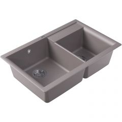 Мойка кухонная прямоугольная Флорентина (Florentina) Касси 780 Грей (20.230.E0780.305)